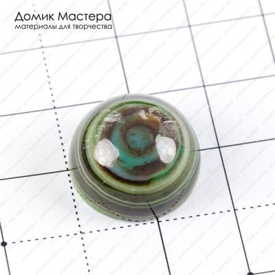 K-K-001576 - агат, "око", кабошон, тонирован, 18х11мм