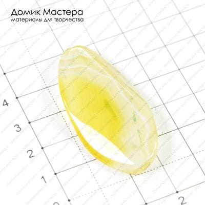 K-Bus-000421 - агат, форма "легкий винт", 48х23х5мм
