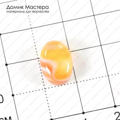 K-K-001253 - агат, кабошон, 15х10х5мм