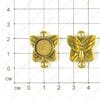 F-Kon-000049 - коннектор, бабочка, рамка 12мм, 25х21мм