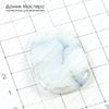 K-Kul-000499 - агат моховой, подвеска, 40х29х4мм