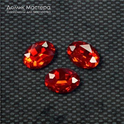 Dek-Str-000042 - кристалл овал, стекло, 18х13х5мм
