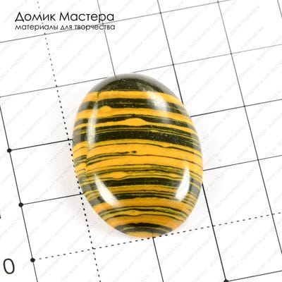 K-K-001186 - ювелирный пластик, кабошон, 30х22х5мм