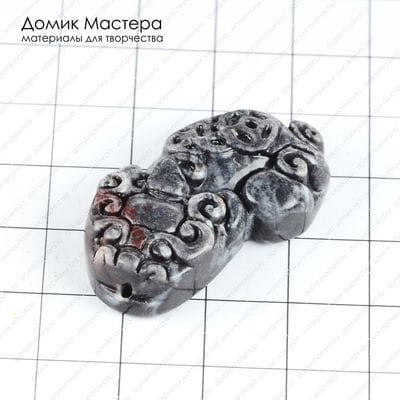 K-Kul-000505 - яшма, подвеска, дракон, 35х20х9мм