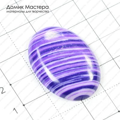 K-K-000328 - кабошон, ювелирный пластик, 34х24мм