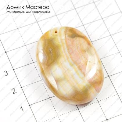 K-Kul-000254 - яшма океаническая с жеодкой, 40х28х10мм