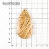K-Kul-000702 - песчаная яшма, подвеска, натуральный камень, Америка,  61х32х5мм