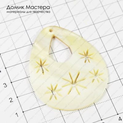 K-Kul-000294 - перламутр, подвеска резная, 57х40х2мм