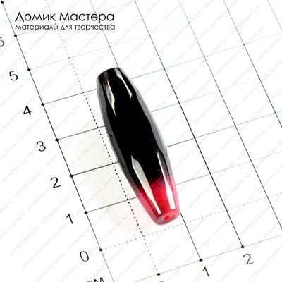 K-Bus-000654 - агат тонированный, бусина, 40х10 мм