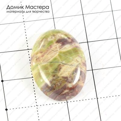 K-K-001226 - яшма, кабошон, 26х18х6мм