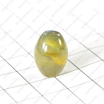 K-Bus-000309 Агат+тигровый глаз -  бусина - 17х12мм