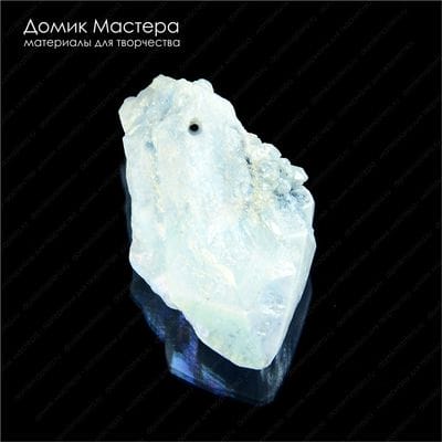 K-Kul-000592 - кристалл кварца тонированный с титановым напылением, подвеска, 36х23х13мм