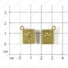 F-Pod-b-000042 - подвеска - 3D - книга - 14х17мм