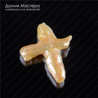 K-Bus-000760 - жемчуг, бусина, 34х27х8мм