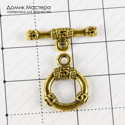 F-Zam-000065 - замок-тогл, под золото, 18х14(21)мм