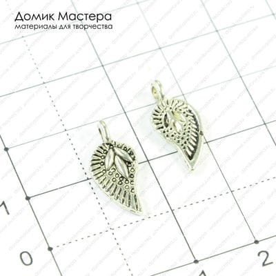 F-Pod-s-000273 - подвеска, под серебро, 18х7мм
