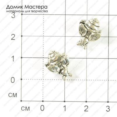 Bu-Met-000141 - бусина, 15х12мм