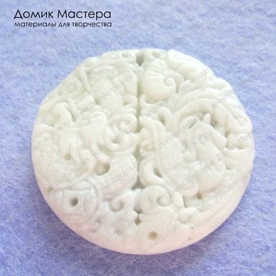 K-Kul-000209 - подвеска, резная, кварцит, 46х8мм
