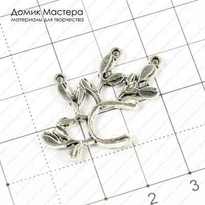 F-Pod-s-000332 - коннектор, 24х33мм, под серебро