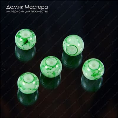 Bu-St-000095 - стекло, бусина, 8х7мм