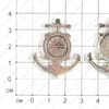 F-Pod-s-000002 - подвеска - якорь, часы - 38х31мм