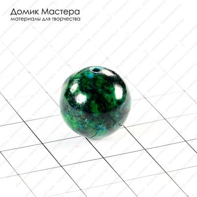 K-Bus-000660 - каменная крошка, бусина, 16мм