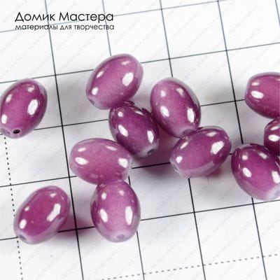 Bu-St-000104 - стекло, бусина, 11х8мм