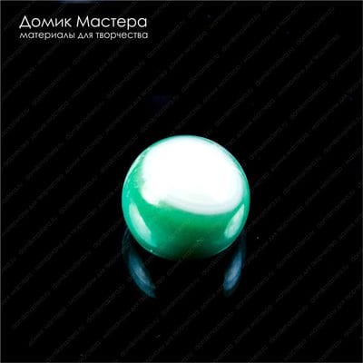 K-K-001579 - агат, кабошон, "око", тонирован, 12х9мм