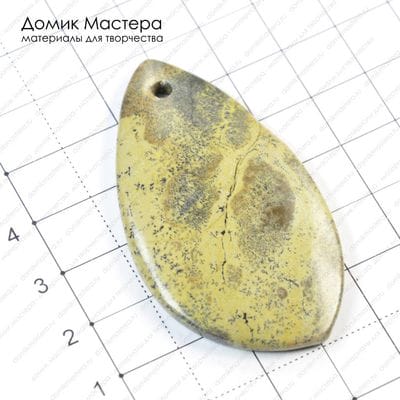 K-Kul-000275 - подвеска, яшма, 56х32х4мм