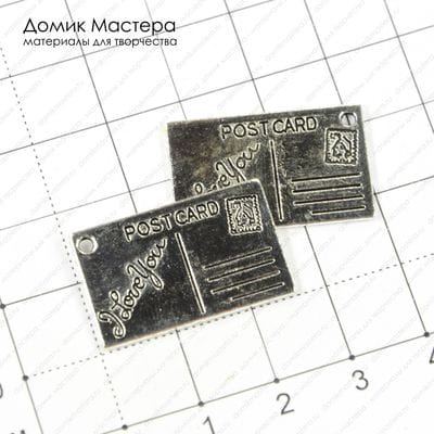 F-Pod-s-000325 - подвеска, под серебро, 26х16мм