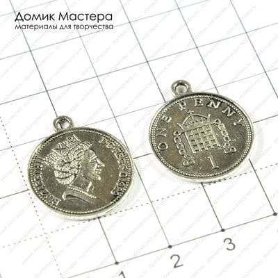 F-Pod-s-000246 - подвеска двусторонняя, 23х19мм