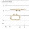 F-Zam-000042 - замочек-тогл, на 2 нити, 22х14(32)мм