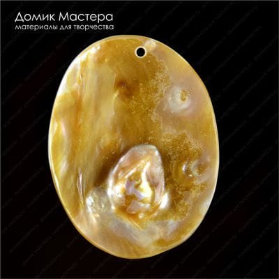 K-Kul-000599 - перламутр, подвеска, 46х35х9мм