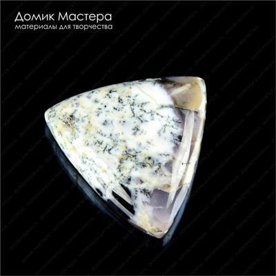 K-K-001291 - моховый опал, кабошон, Турция, 22х22х7мм
