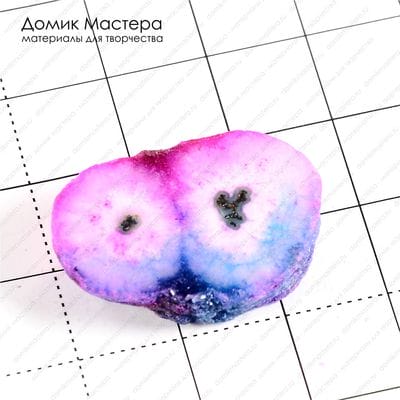 K-K-001242 - друза кварца тонированная, кабошон, 25х19х6мм