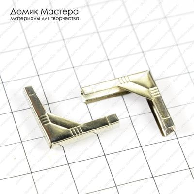 Dek-Met-000020 - уголок металлический, под серебро, 20х20мм