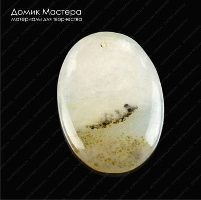 K-Kul-000741 - агат с природными включениями, подвеска, натуральный камень, 39х28х5мм
