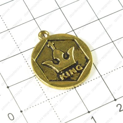 F-Pod-z-000004 - подвеска, двусторонняя, 24х21мм, king