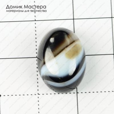 K-K-001402 - агат, тонированный, кабошон, 18х13х7мм