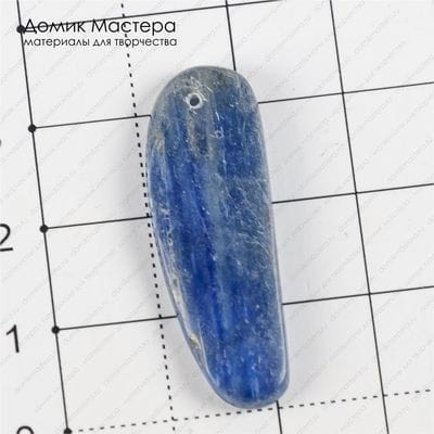K-Kul-000676 - кианит, подвеска, 34х12х3мм, натуральный камень