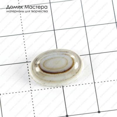 K-K-001319 - агат тонированный "око", кабошон, 18х13х6мм
