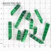 K-Kul-000378 - набор подвесок (11шт.), ювелирный пластик, размеры от 40х9мм до 14х7мм