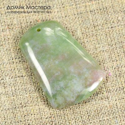 K-Kul-000456 - агат индийский, подвеска, 49х34х7мм