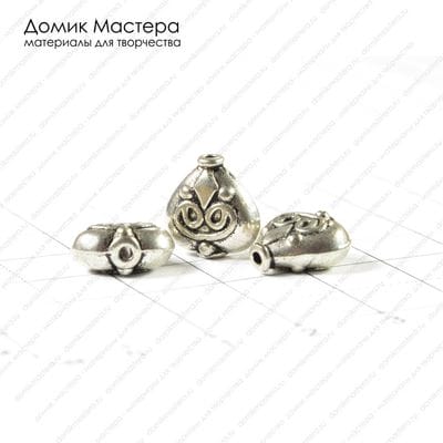 Bu-Met-000136 - бусина, 12мм