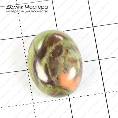 K-K-001227 - яшма, кабошон, 20х15х6мм