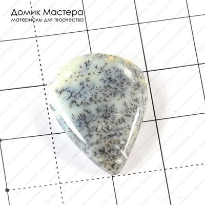 K-K-001261 - моховый агат (опал), кабошон, Турция, 25х19х5мм