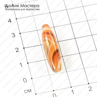 K-Bus-000646 - агат, бусина, 30х6 мм