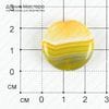 K-Bus-000749 - агат тонированный, бусина, 25х24х7мм