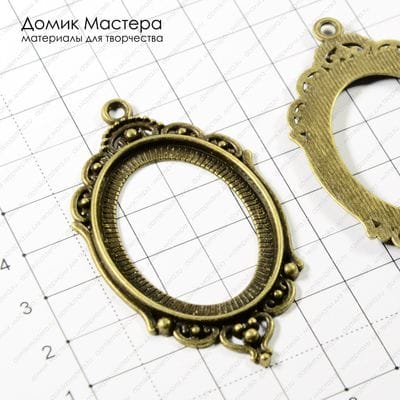 F-Pod-b-000104 - подвеска, 65х37мм, рамка 40х30мм