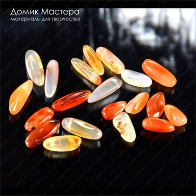 K-Bus-000707 - агат, бусина, 13-21х7-9х5-7мм